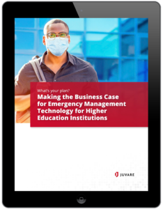 ipad image for ebook making the business case for emergency management technology for higher ed